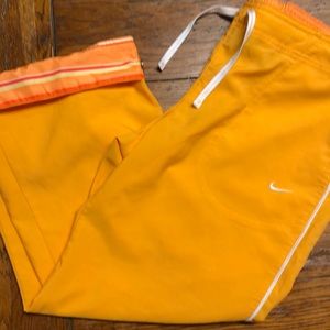 Nike size medium cropped Orange pants